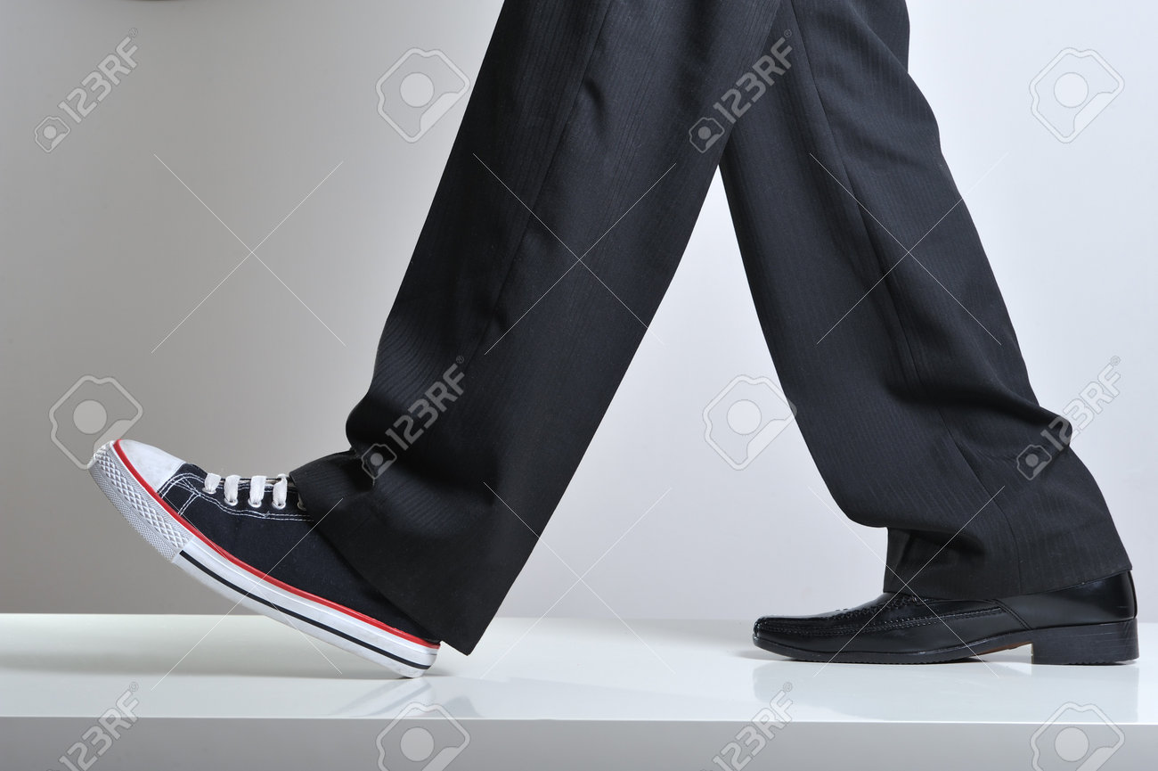 walking business shoes