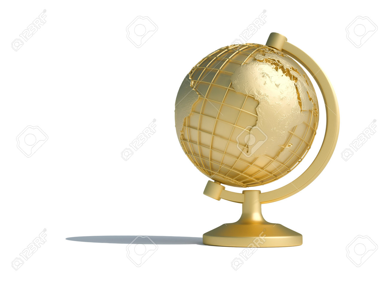illustration of golden earth