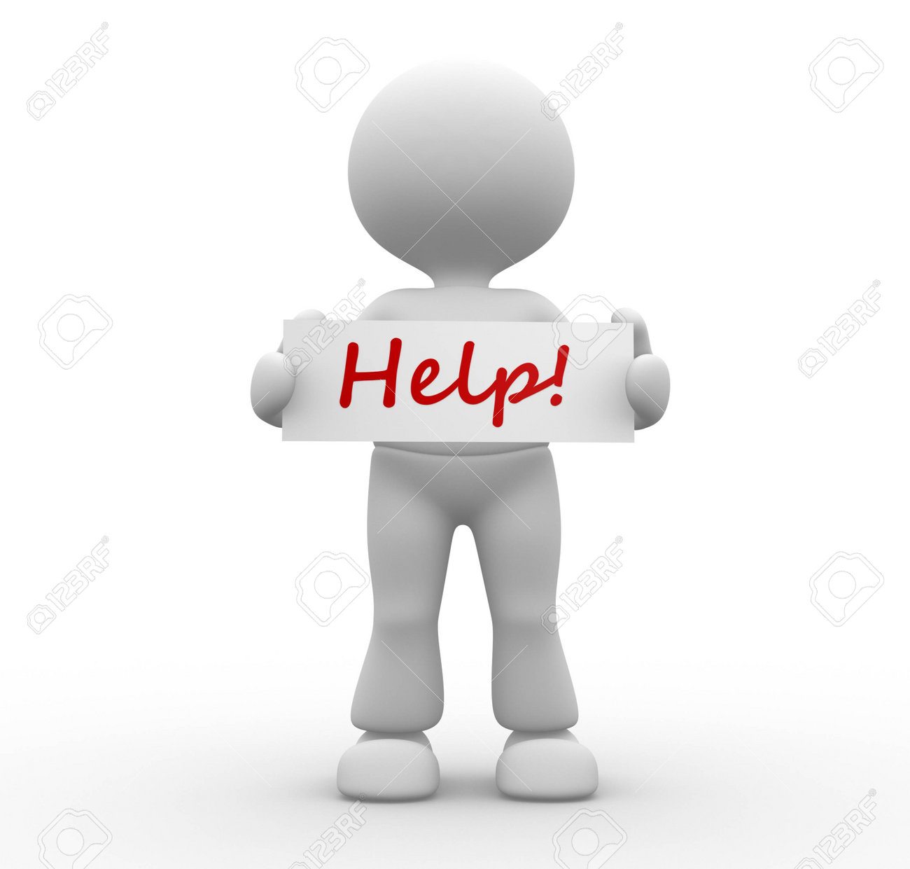 3 D 人 男 ヘルプ掲示板看板を持つ人 の写真素材 画像素材 Image 20489809