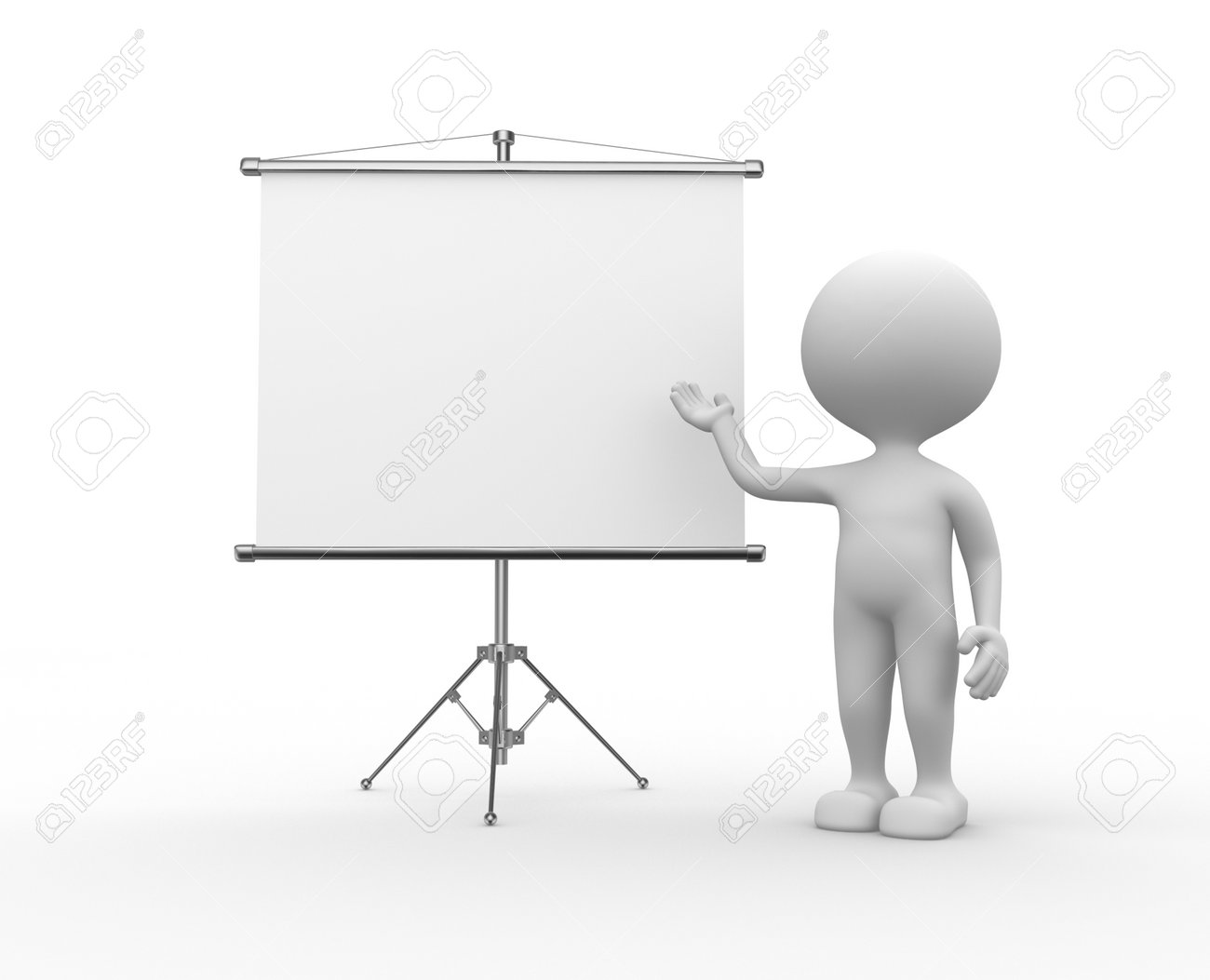 3d people men person and a flip chart stock photo picture and