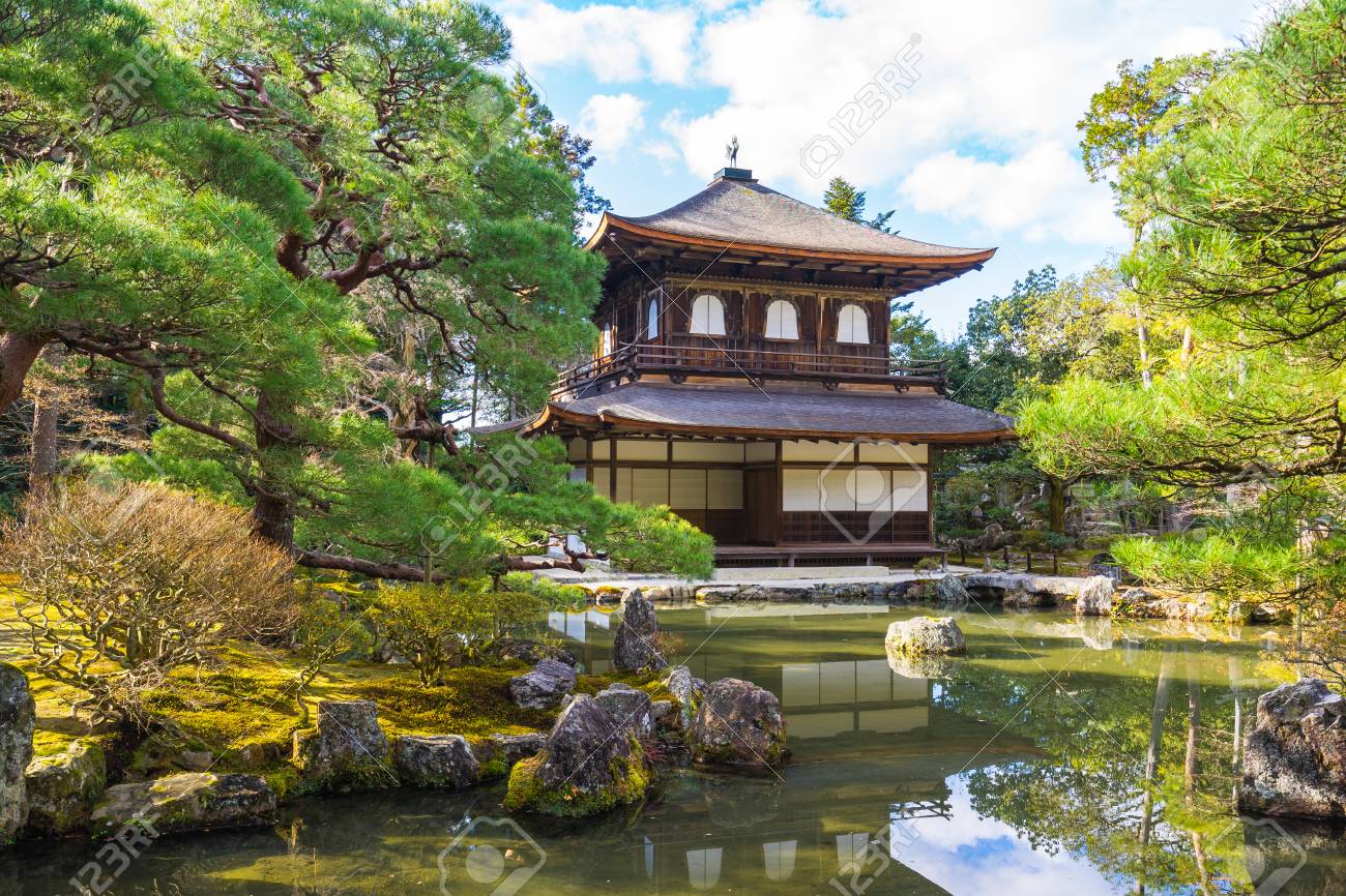 Kyoto Japan December 31 15 The Buddhist Temple Ginkaku Ji Is The Symbol Of Kyoto And One Of The Most Famous Temples In All Of Japan Attracting Thousands Of Tourists Daily Stock