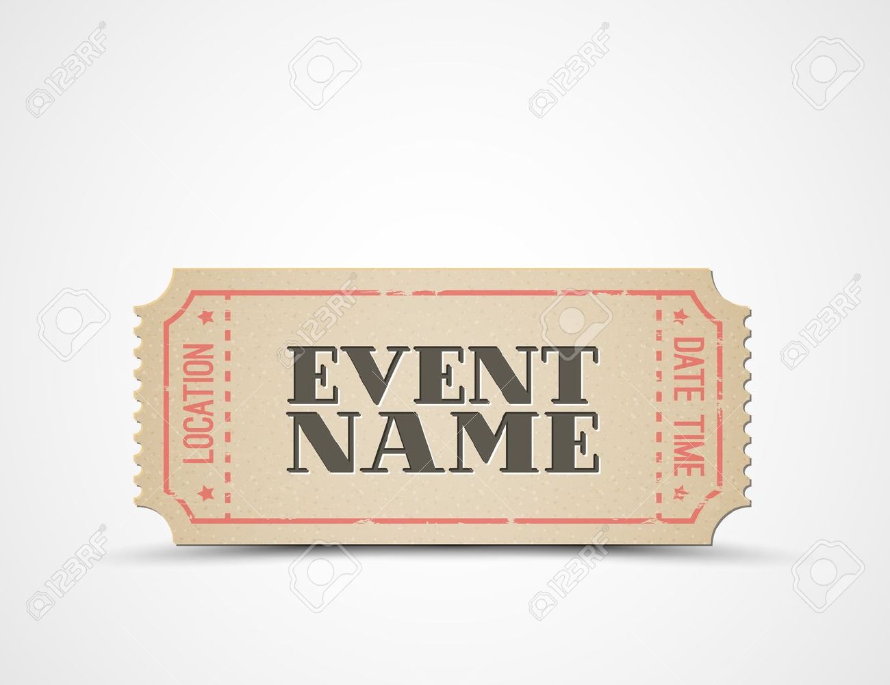 ticket paper template