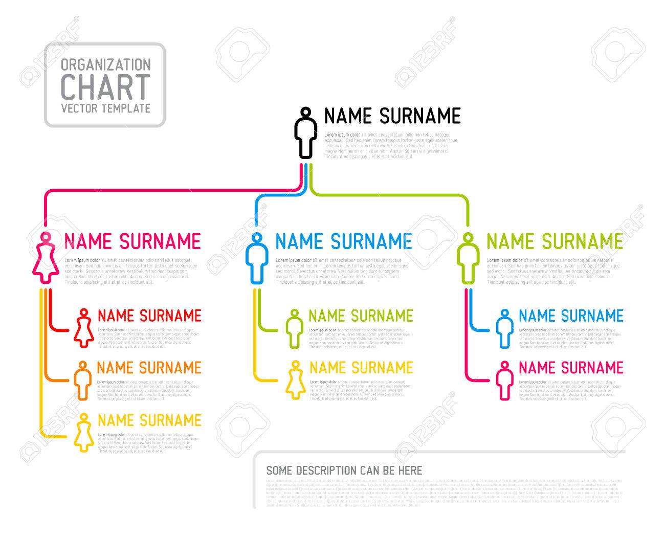 simple organizational chart template