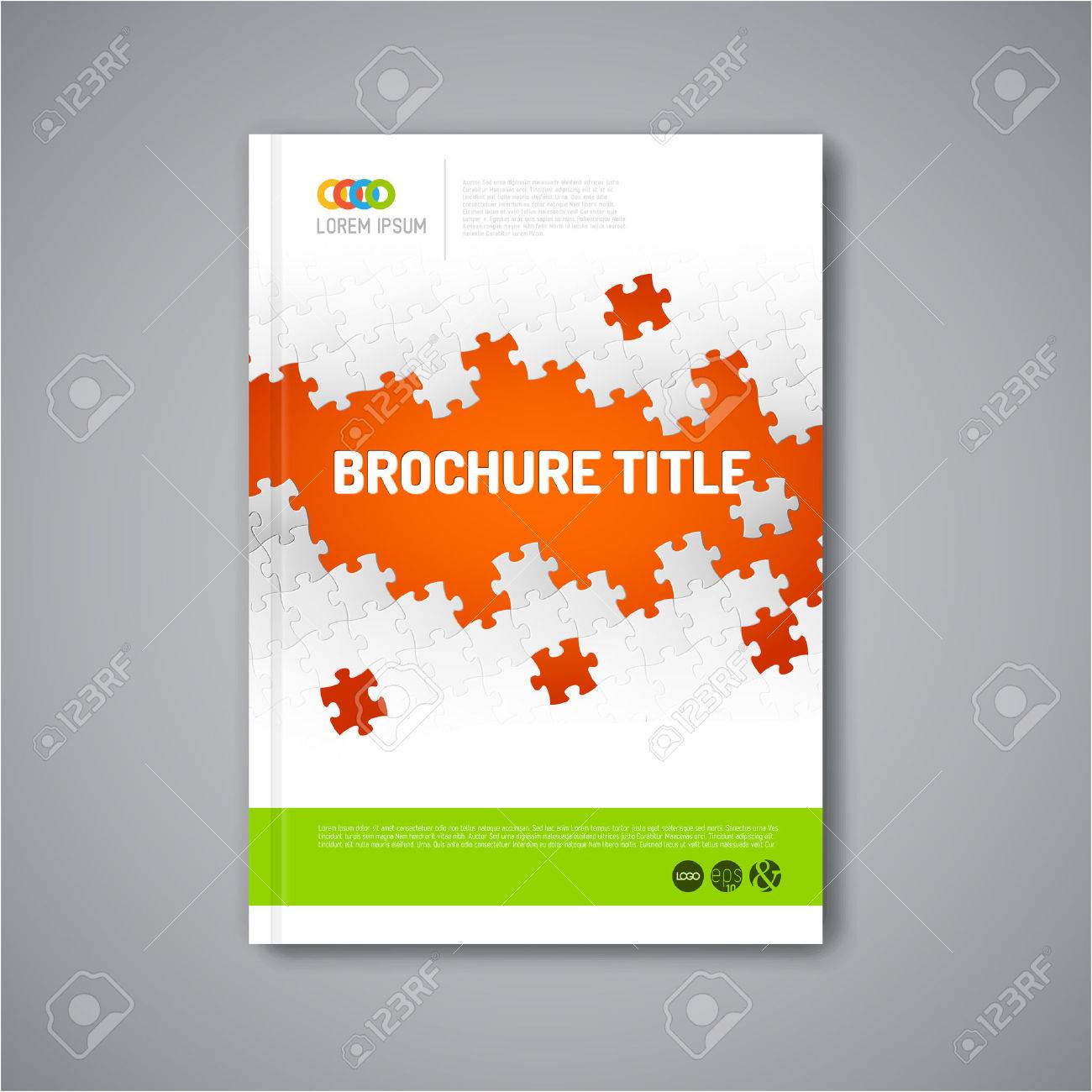 modern vector abstract brochure report or flyer design template