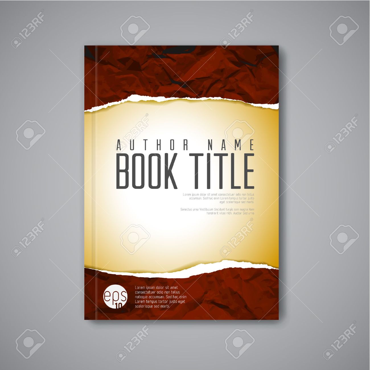 book cover template