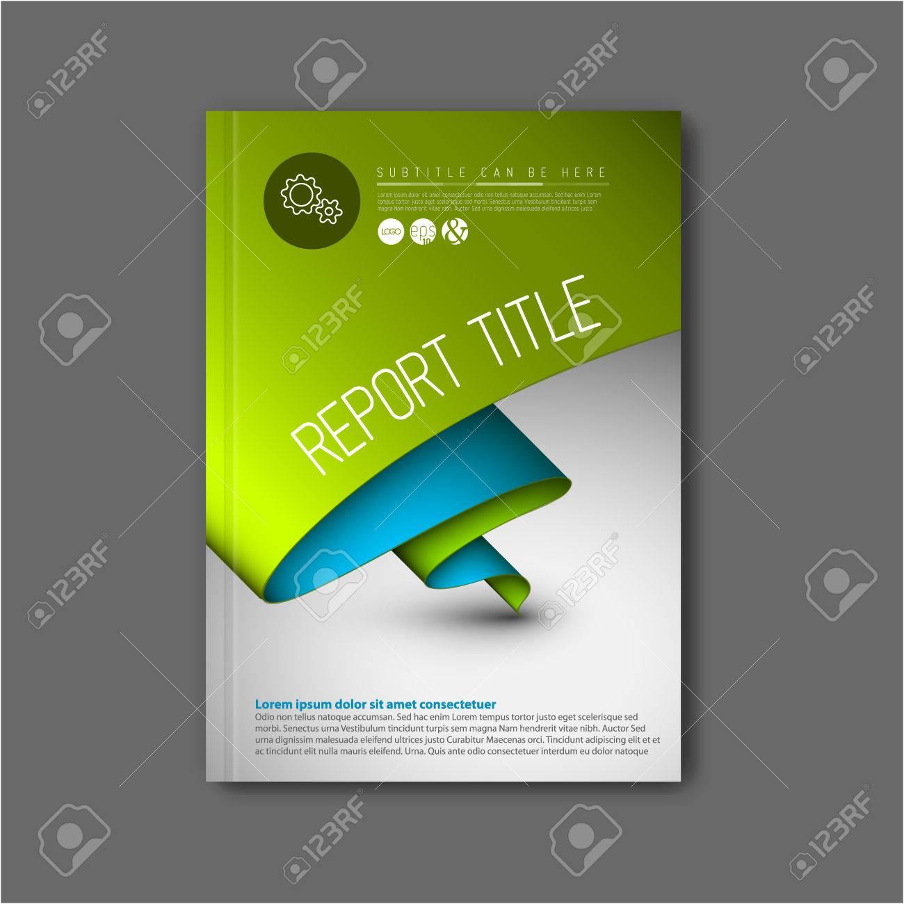 modern vector abstract brochure book flyer design template