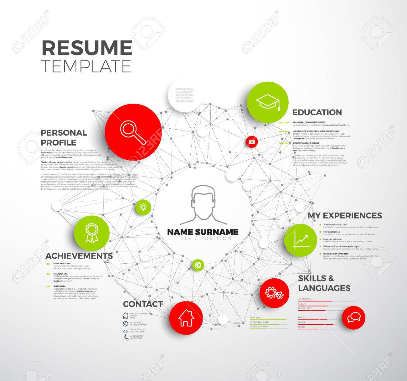 vector original minimalist cv