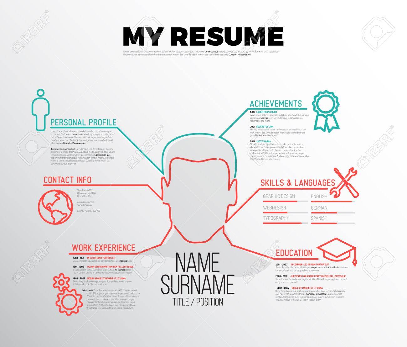 original resume design