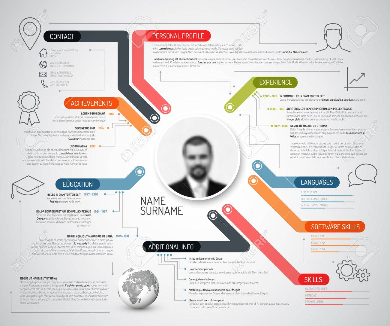 vector original cv resume