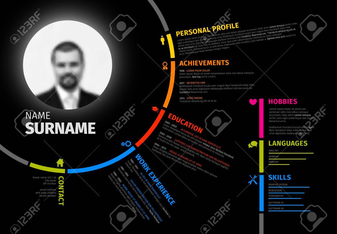 vector original minimalist cv