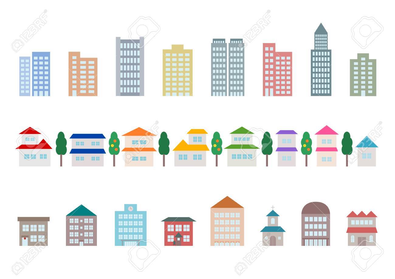 Icon of townscape and car - 60336706 Icon of townscape and car - 60336706