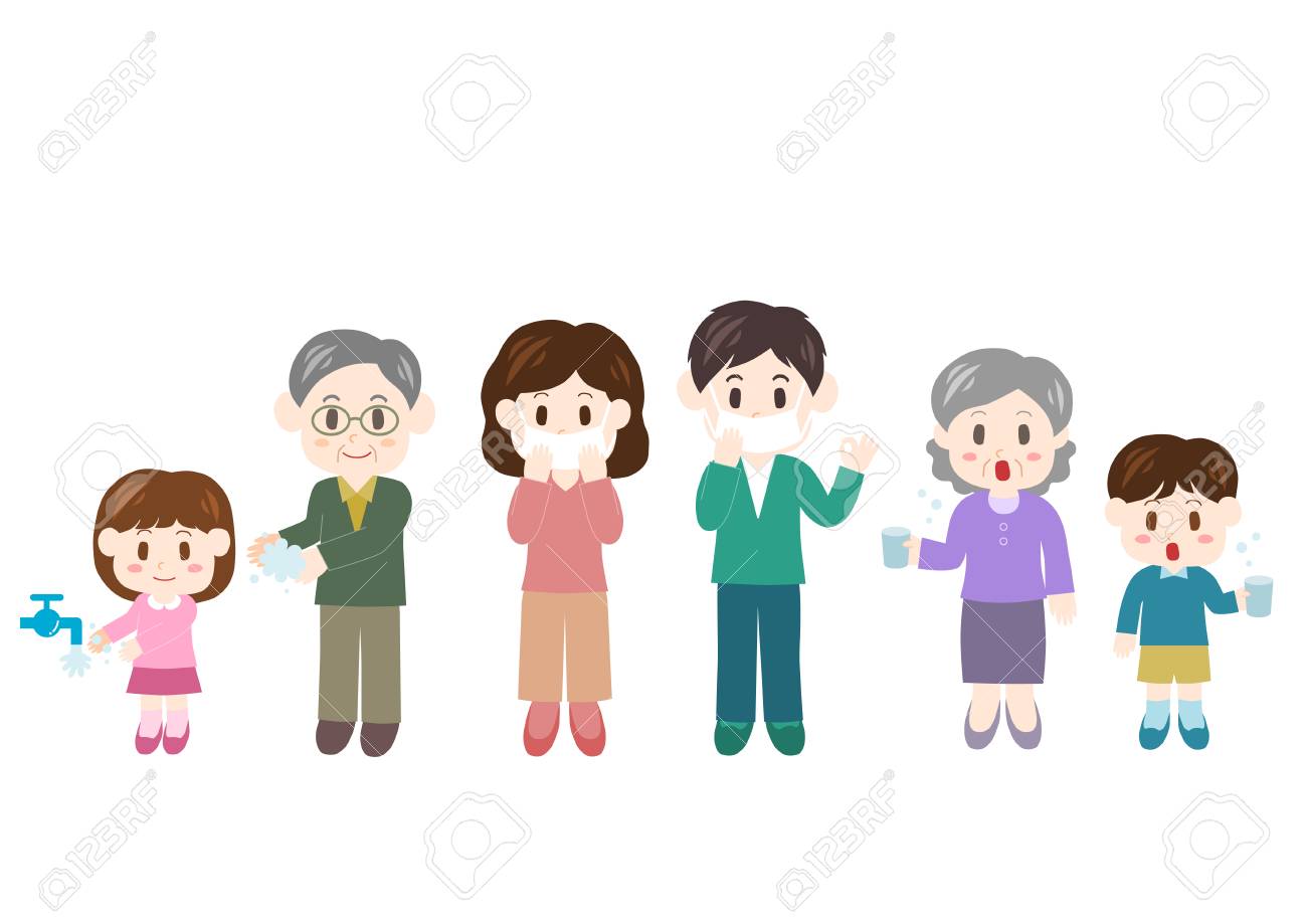 風邪の予防のイラスト素材 ベクタ Image 風邪の予防のイラスト素材 ベクタ Image