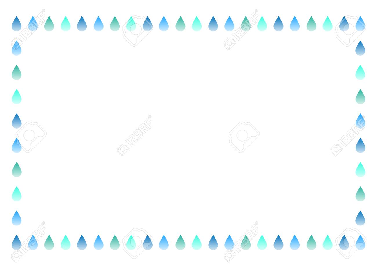 Rain Drop Illustration Frame Royalty Free SVG, Cliparts, Vectors, And Stock  Illustration. Image 125007389.