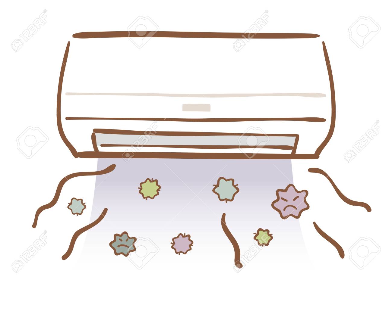 Illustration Of A Dirty Air Conditioner Royalty Free SVG, Cliparts,  Vectors, and Stock Illustration. Image 143004981., image size:1300x1043