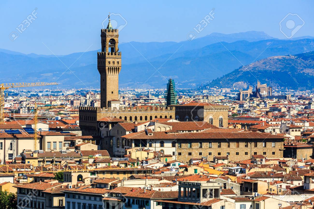 イタリアのフィレンツェのヴェッキオ宮殿 の写真素材 画像素材 Image