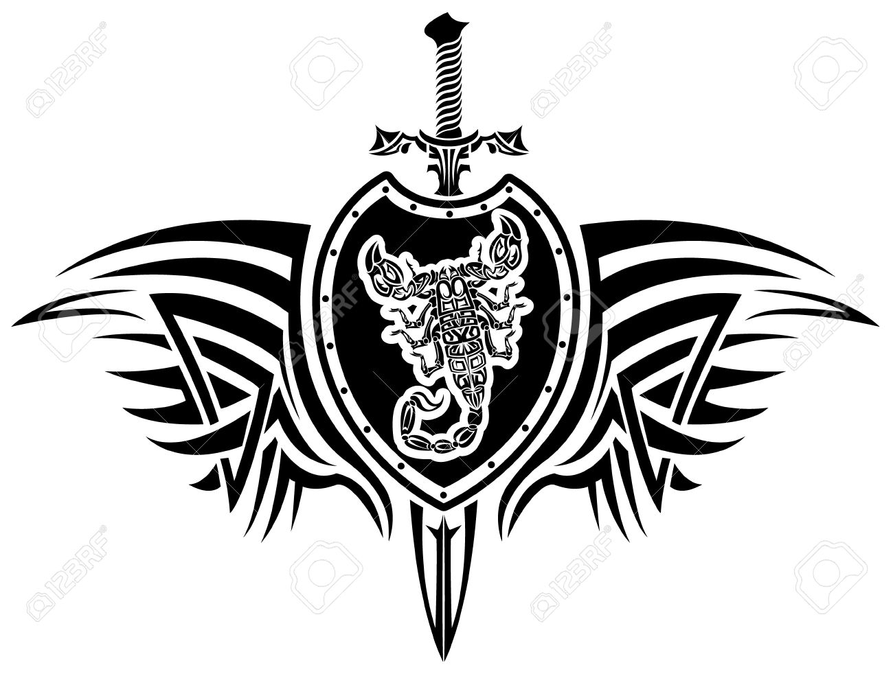Image Of A Scorpion Emblem Shield And Sword Royalty Free SVG, Cliparts, Vectors, And Stock Illustration. Image 14394809. Image Of A Scorpion Emblem Shield And Sword Royalty Free SVG, Cliparts, Vectors, And Stock Illustration. Image 14394809.