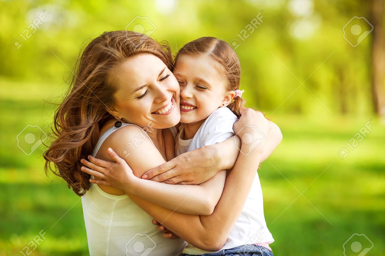Mother And Daughter Hugging Mother And Daughter Hugging