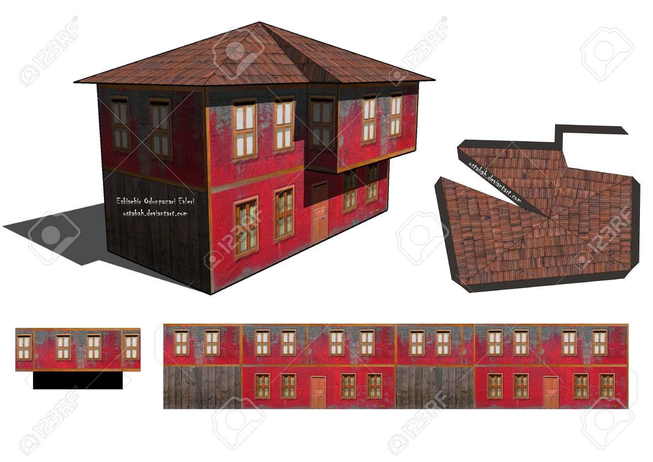 3D Printable Paper Craft Aged Property picture about Free Printable 3d Buildings known as 3D Printable Paper Craft Previous Area