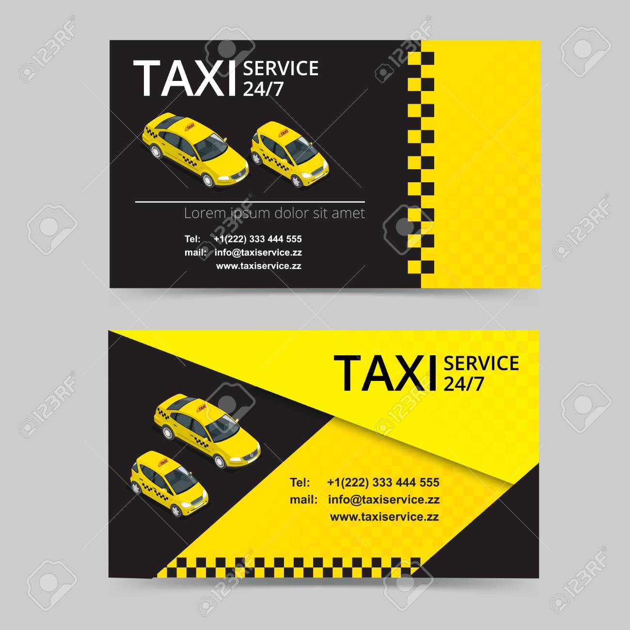 Taxi Card For Taxi-drivers. Taxi Service. Vector Business Card Intended For Transport Business Cards Templates Free