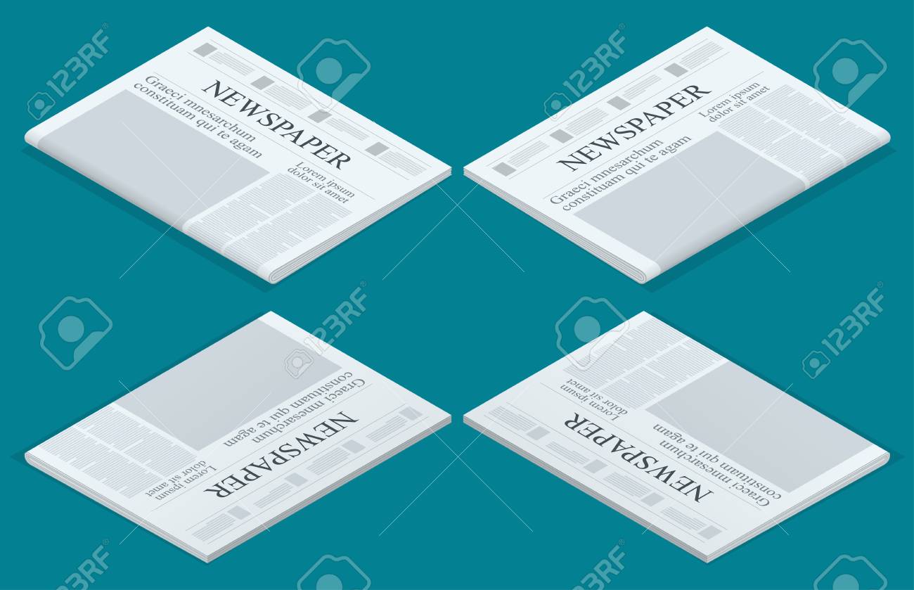 graphical design newspaper template highlighting figures and mock newspaper template free