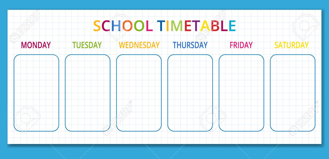 Days Of The Week Chart Free