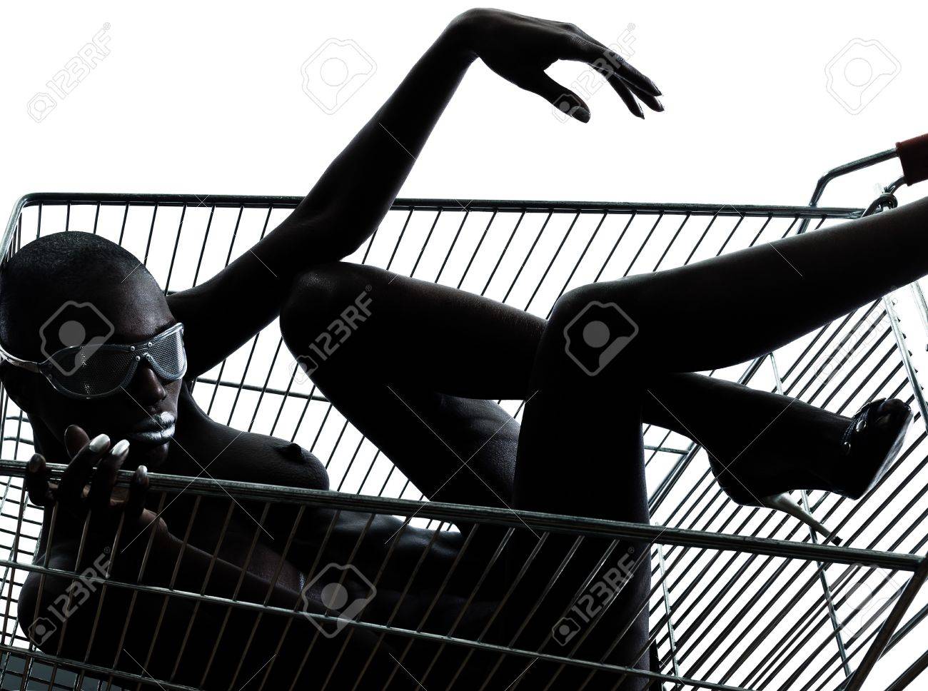 African Naked Woman Sitting