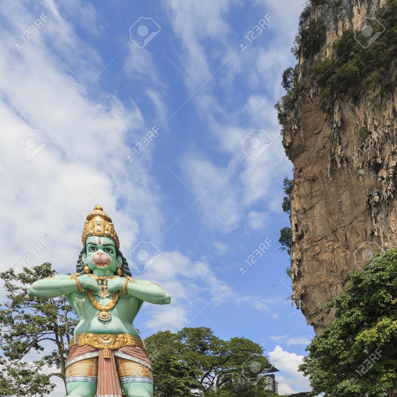 Statue Of Lord Hanuman At Batu Caves In Kuala Lumpur Malaysia Stock Photo Picture And Royalty Free Image Image 96177729