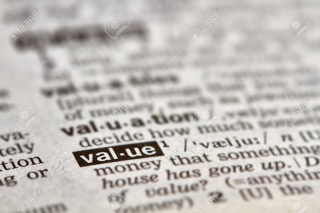 Value Word Definition Text in Dictionary Page - 54040057 Value Word Definition Text in Dictionary Page - 54040057