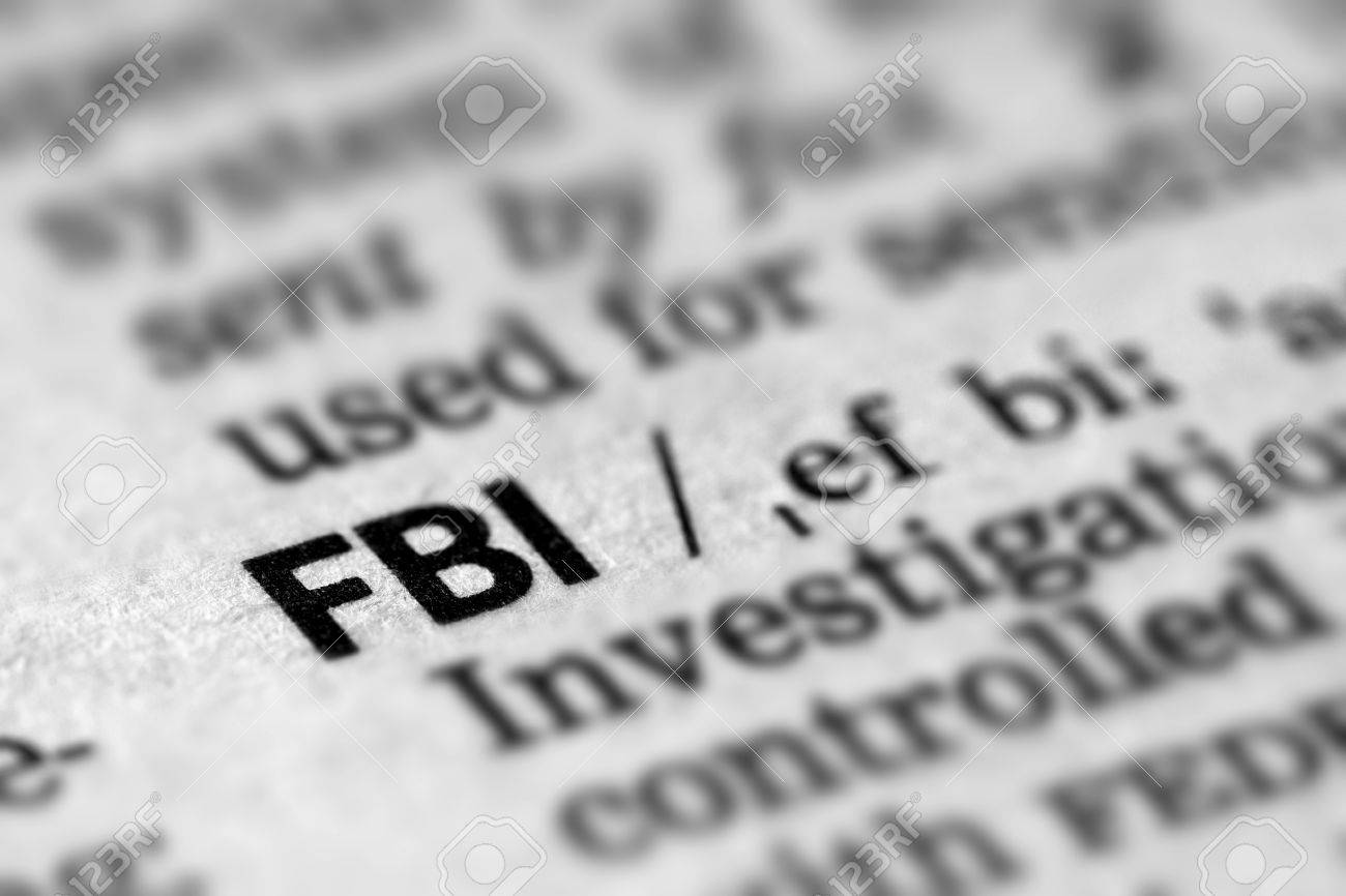 FBI Definition Word Text in Dictionary Page - 54040038 FBI Definition Word Text in Dictionary Page - 54040038