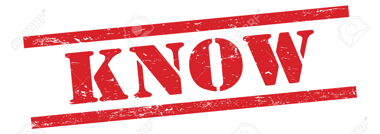 KNOW text on red grungy vintage rubber stamp. - 169909324 KNOW text on red grungy vintage rubber stamp. - 169909324