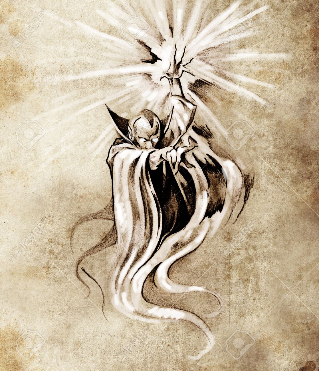 sketch of tatto art