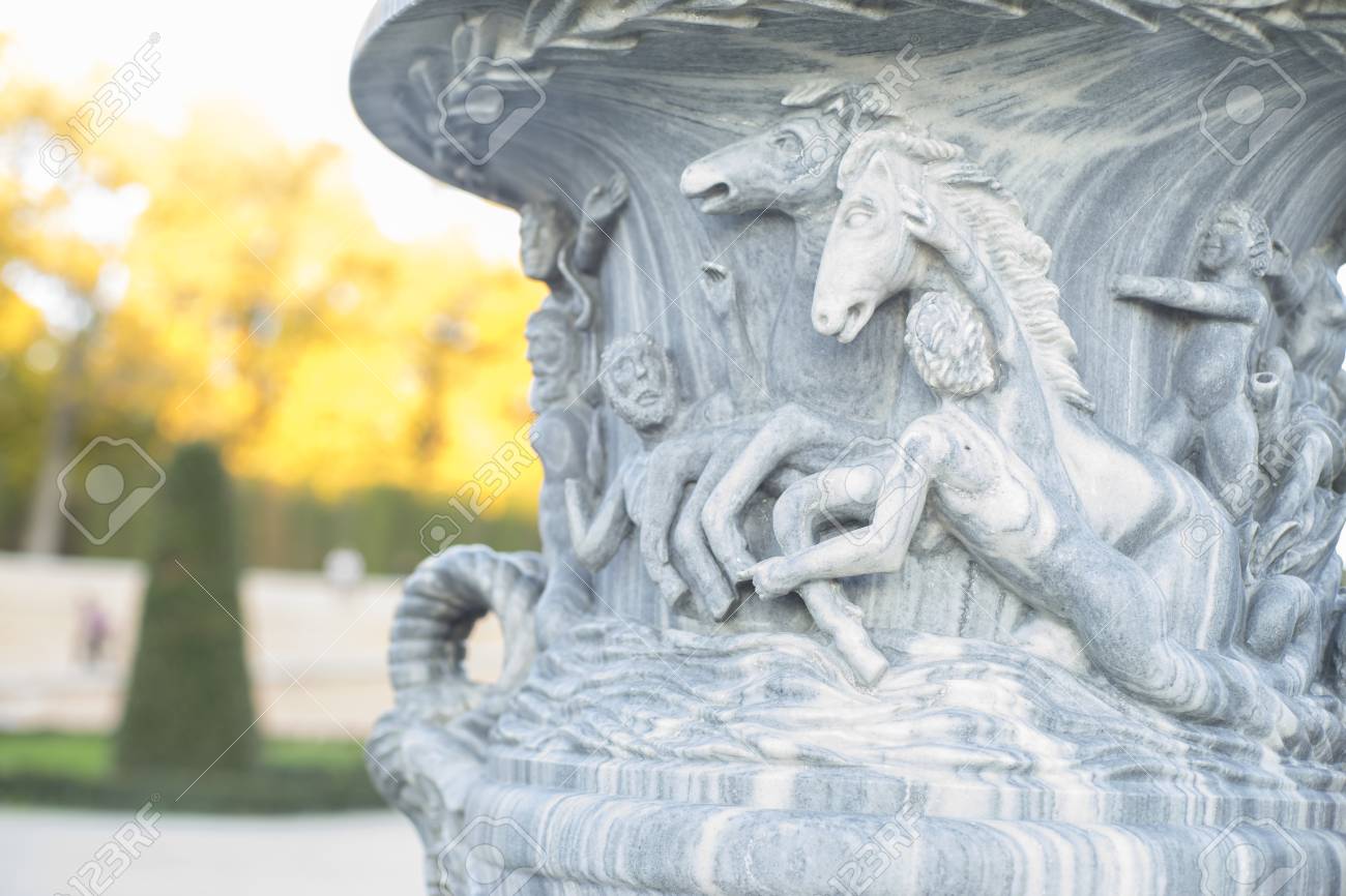 Stone Vase Decorative, Stone Sculpture At The Jardin Del Retiro ... Stone Vase Decorative, Stone Sculpture At The Jardin Del Retiro ...