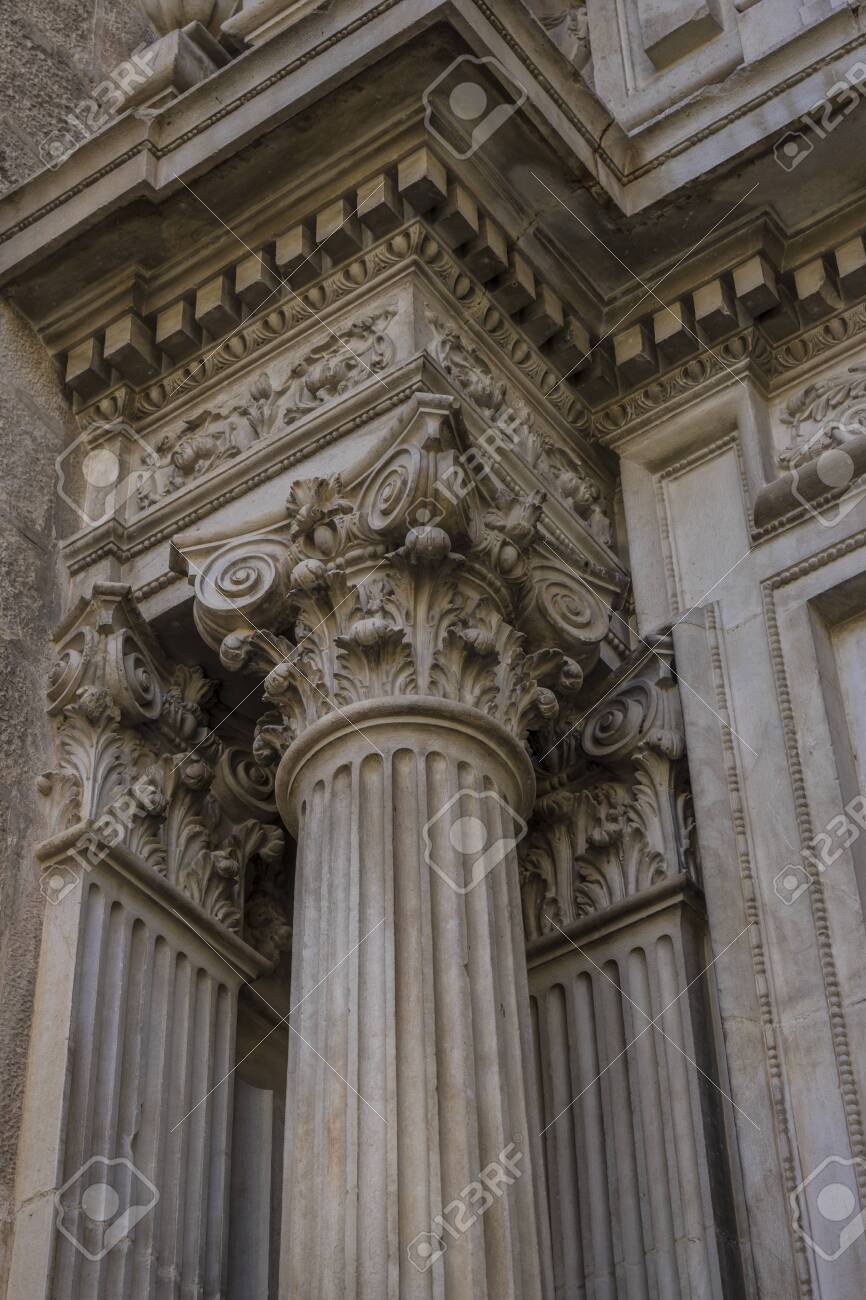 corinthian columns assumption of the virgin cathedral santa corinthian columns