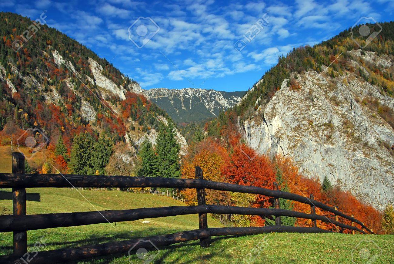 Fall Mountain Landscape In Romania Stock Photo Picture And Royalty Free Image Image 8103442