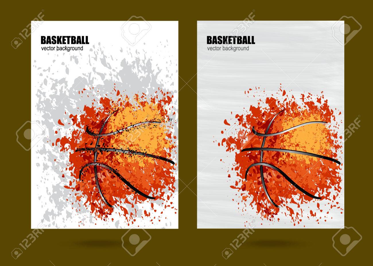 vector illustration basketball basketball sports posters design