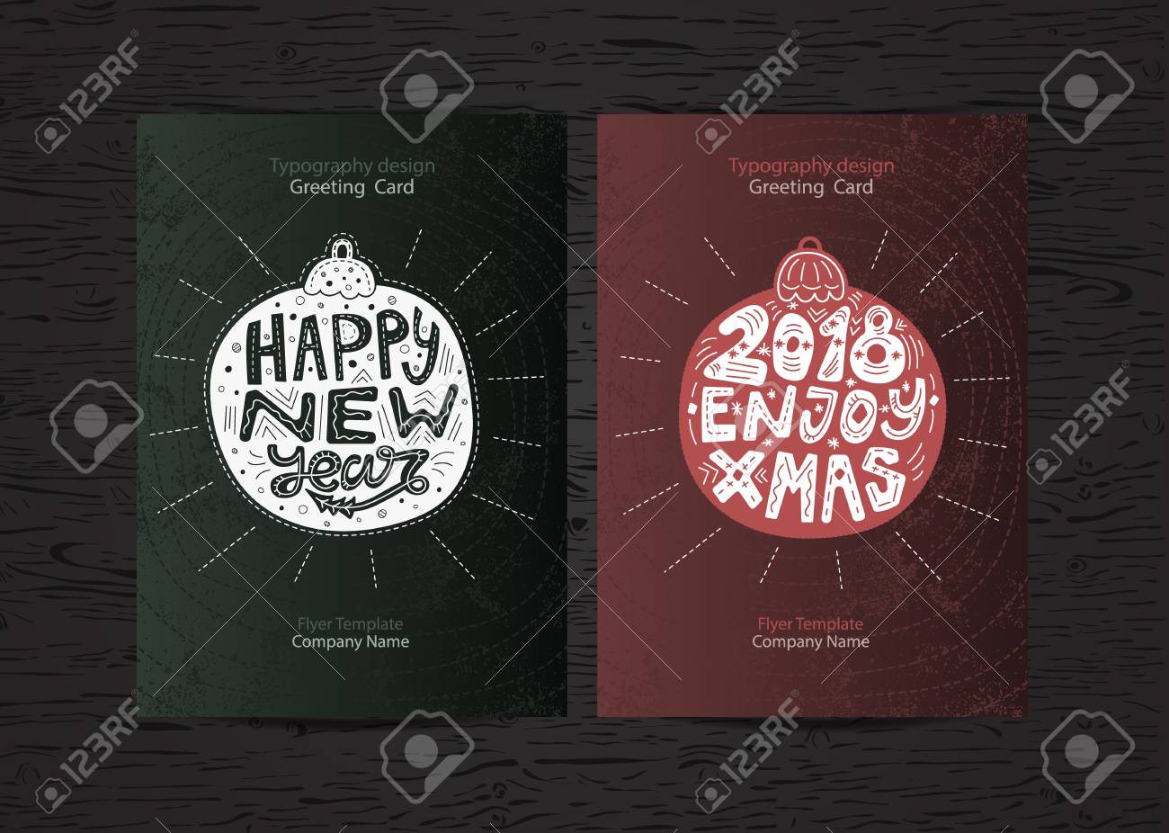 set christmas holiday greeting card design 2018 new year flyer new year flyers template