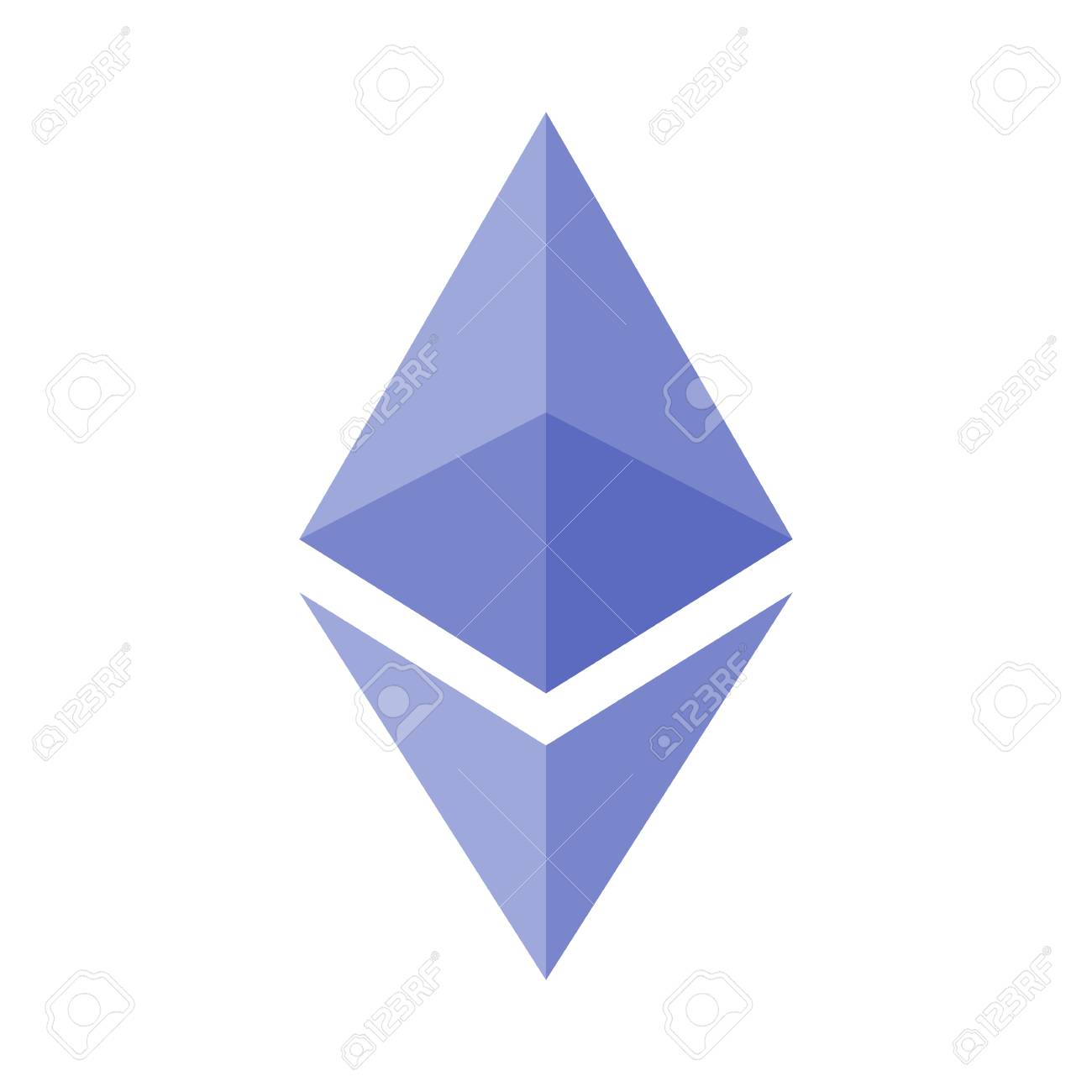 Blue Ethereum Logo Isolated On White. Vector Illustration. Royalty Free  SVG, Cliparts, Vectors, and Stock Illustration. Image 91674921.