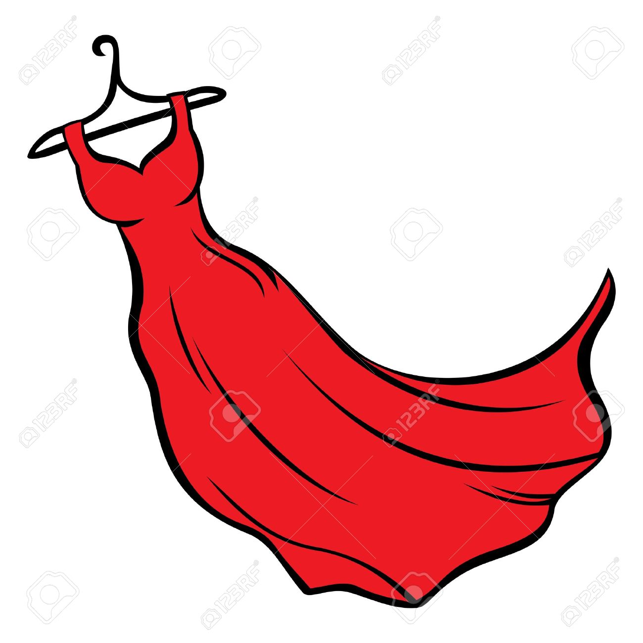 Cartoon Red Dresses