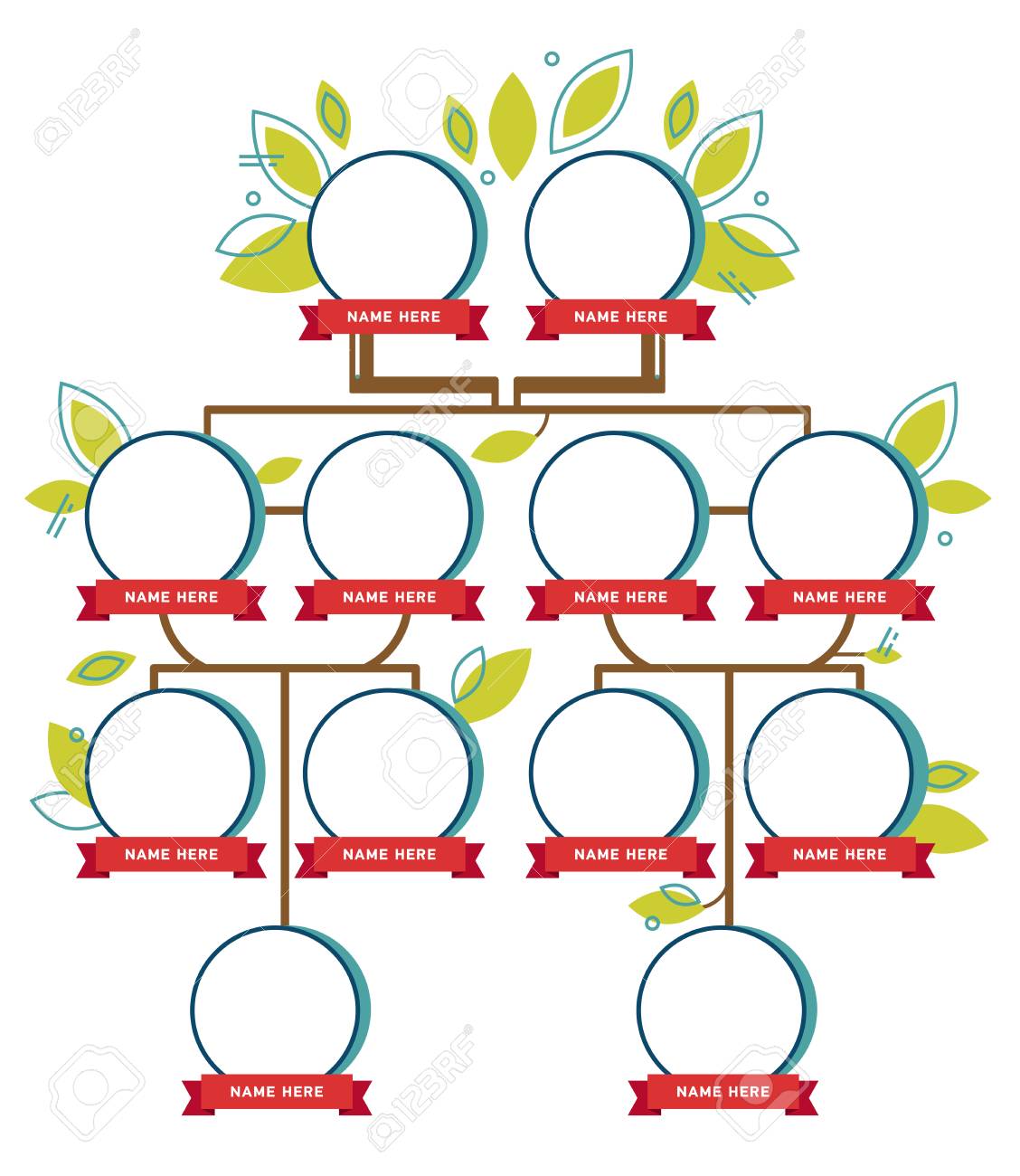 family tree generation empty icons empty family tree