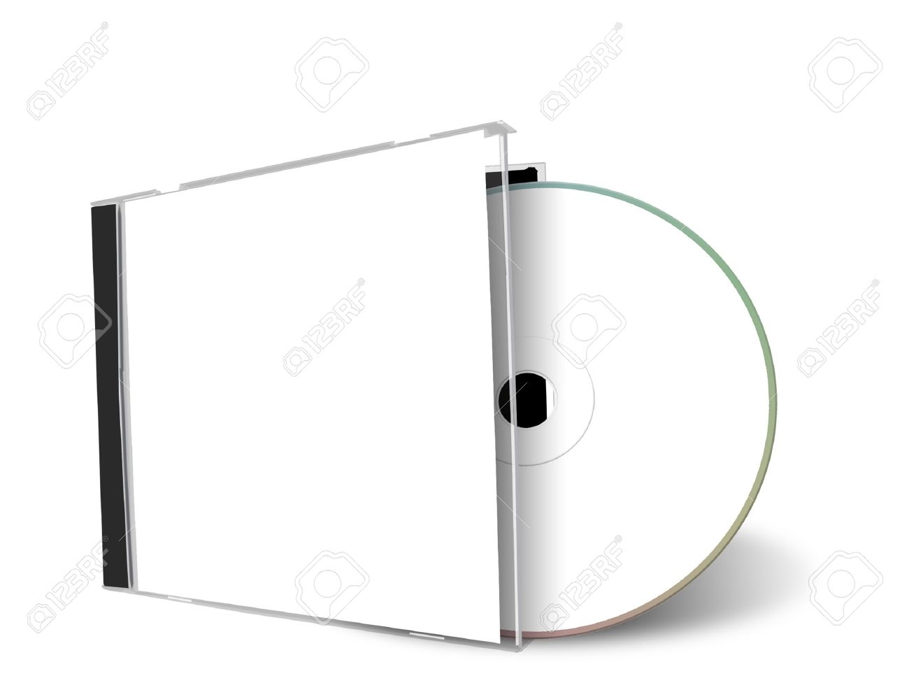 blank cd cover isolated on a white background blank cd cases