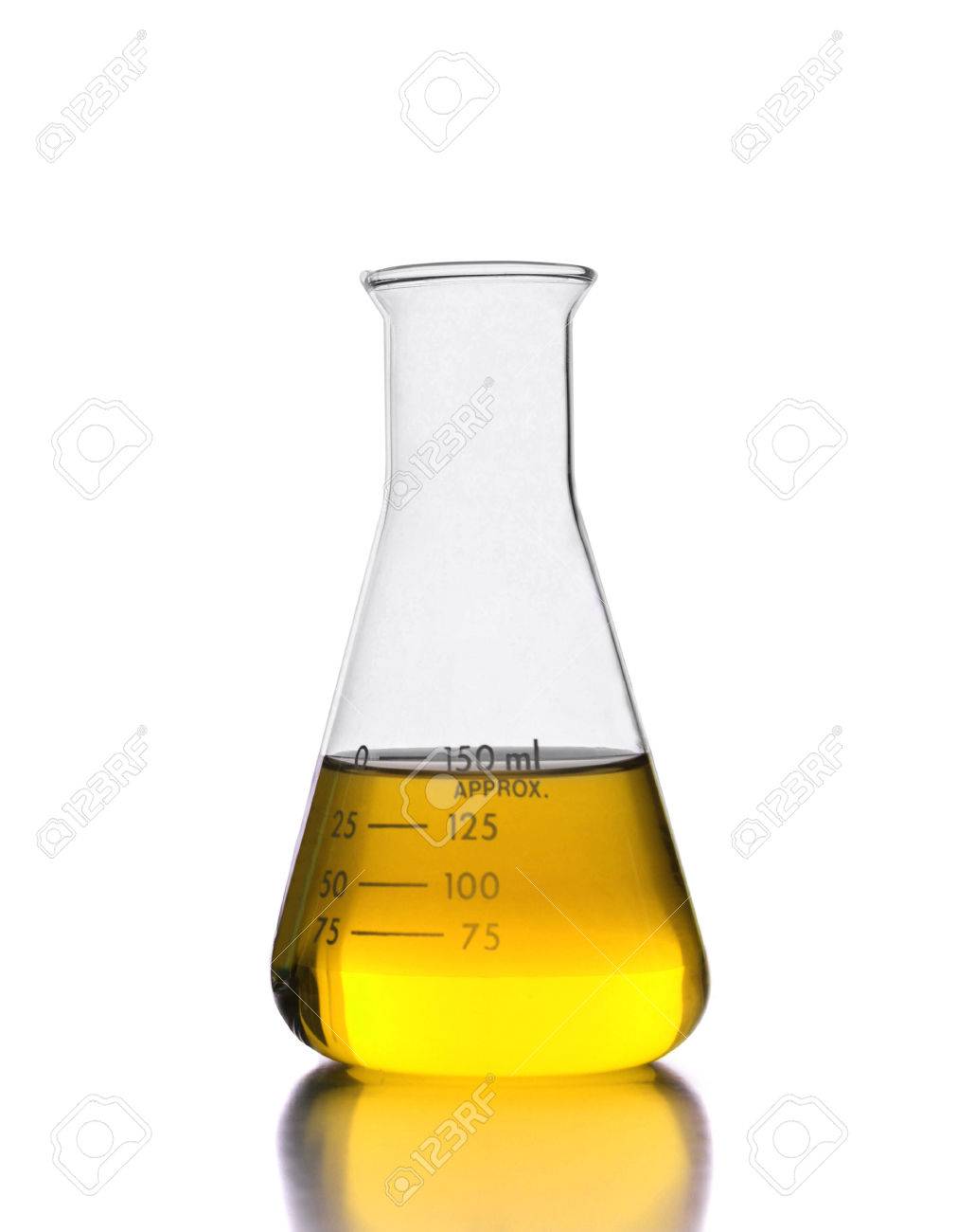 Download Erlenmeyer Flask With Yellow Solution Stock Photo Picture And Royalty Free Image Image 44208661 Yellowimages Mockups