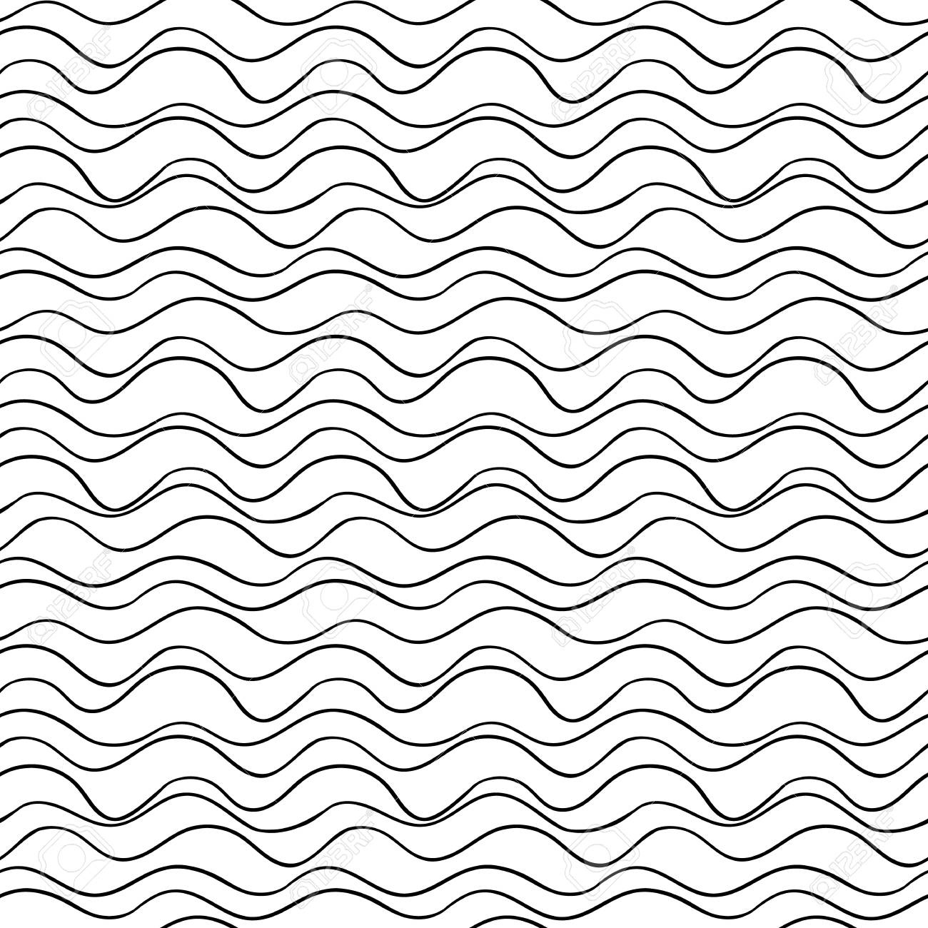 Vector Seamless Wavy Line Pattern Graphic Texture Hand Drawn Royalty Free Cliparts Vectors And Stock Illustration Image 85507819