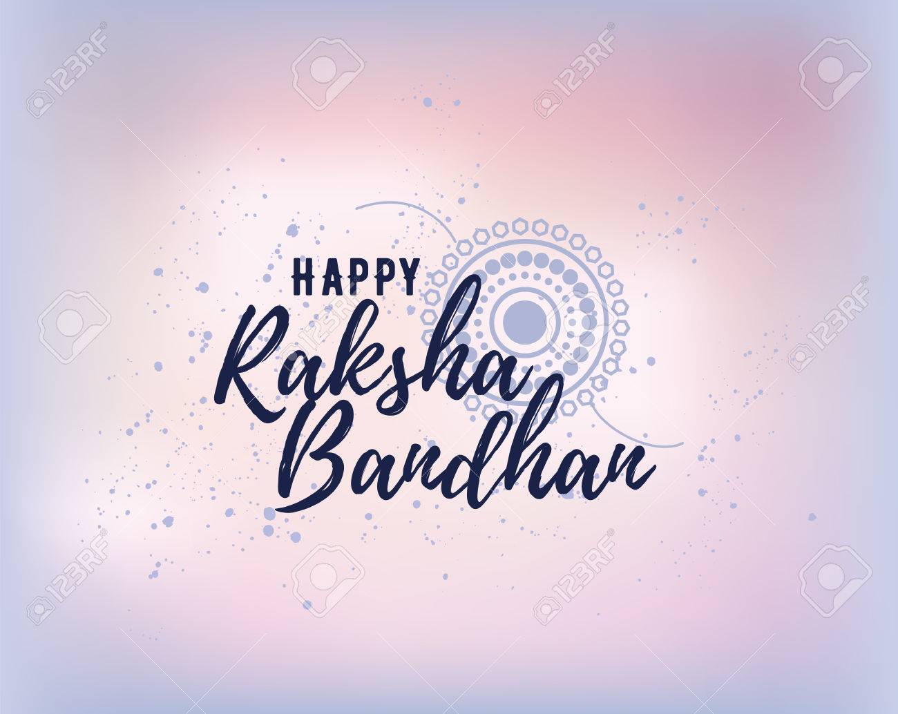 Happy Raksha Bandhan. Indian Holiday. Vector Background ...