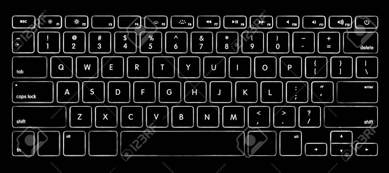 Clavier D Ordinateur Avec Retro Eclairage Lumineux Banque D Images Et Photos Libres De Droits Image 3690