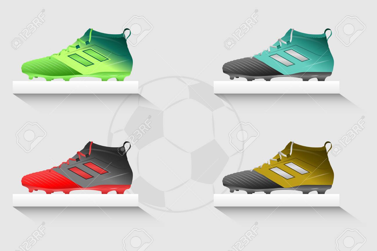 vector football boots