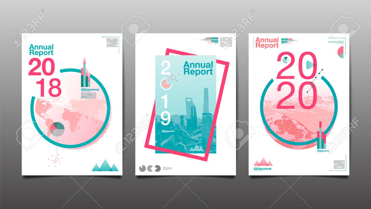 annual report 2018 2019 2020 template layout design cover book free layout design