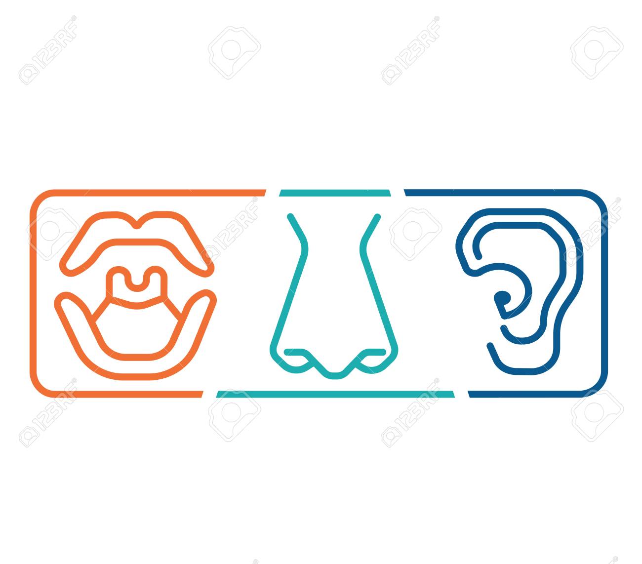 ent icon template clinic otolaryngology ear nose throat doctor