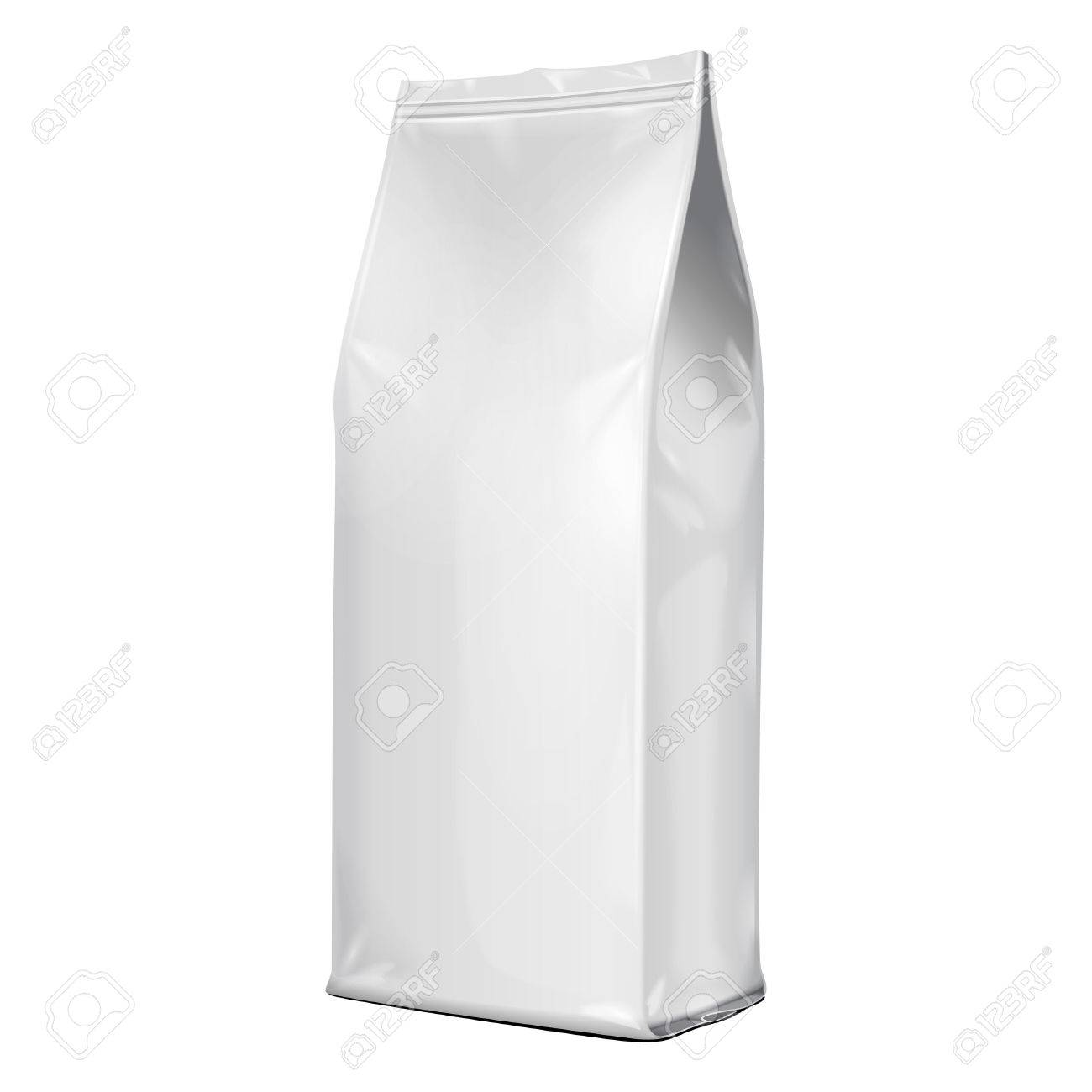 Foil Paper Food Bag Package Of Coffee, Salt, Sugar, Pepper, Spices Or Flour, Folded, Grayscale. On White Background Isolated. Mock Up Template Ready For Your Design. Product Packing Vector EPS10 - 57038086 Foil Paper Food Bag Package Of Coffee, Salt, Sugar, Pepper, Spices Or Flour, Folded, Grayscale. On White Background Isolated. Mock Up Template Ready For Your Design. Product Packing Vector EPS10 - 57038086