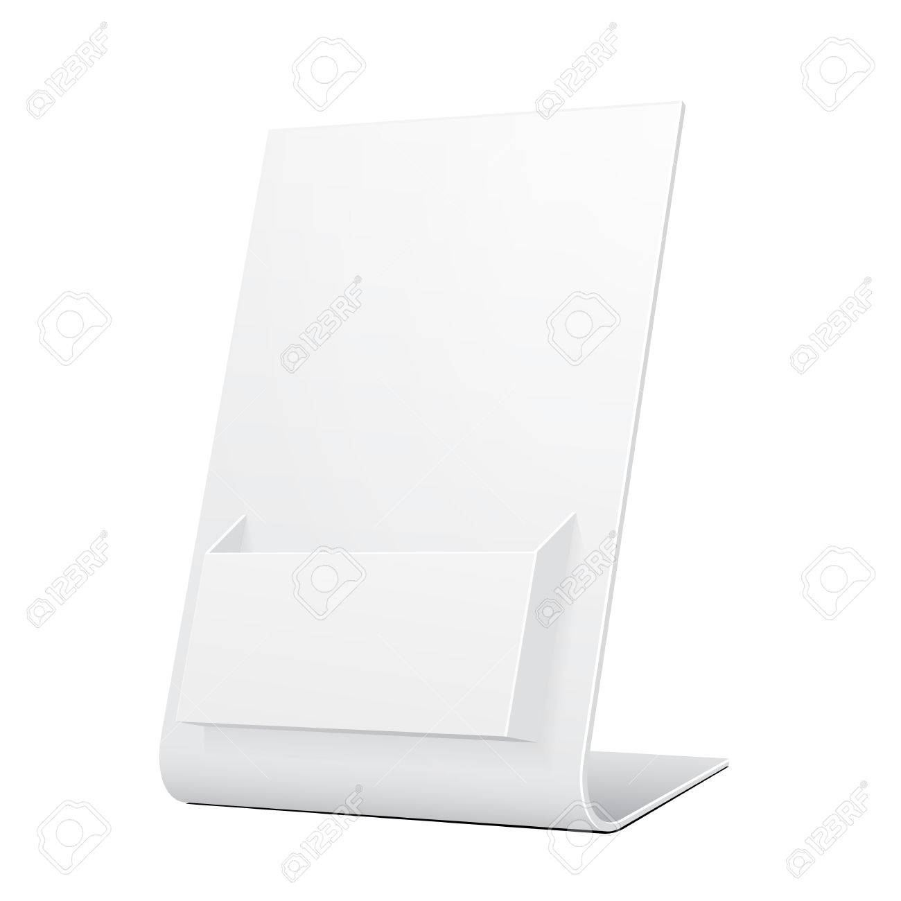white pos poi filled cardboard blank empty show box holder for advertising fliers