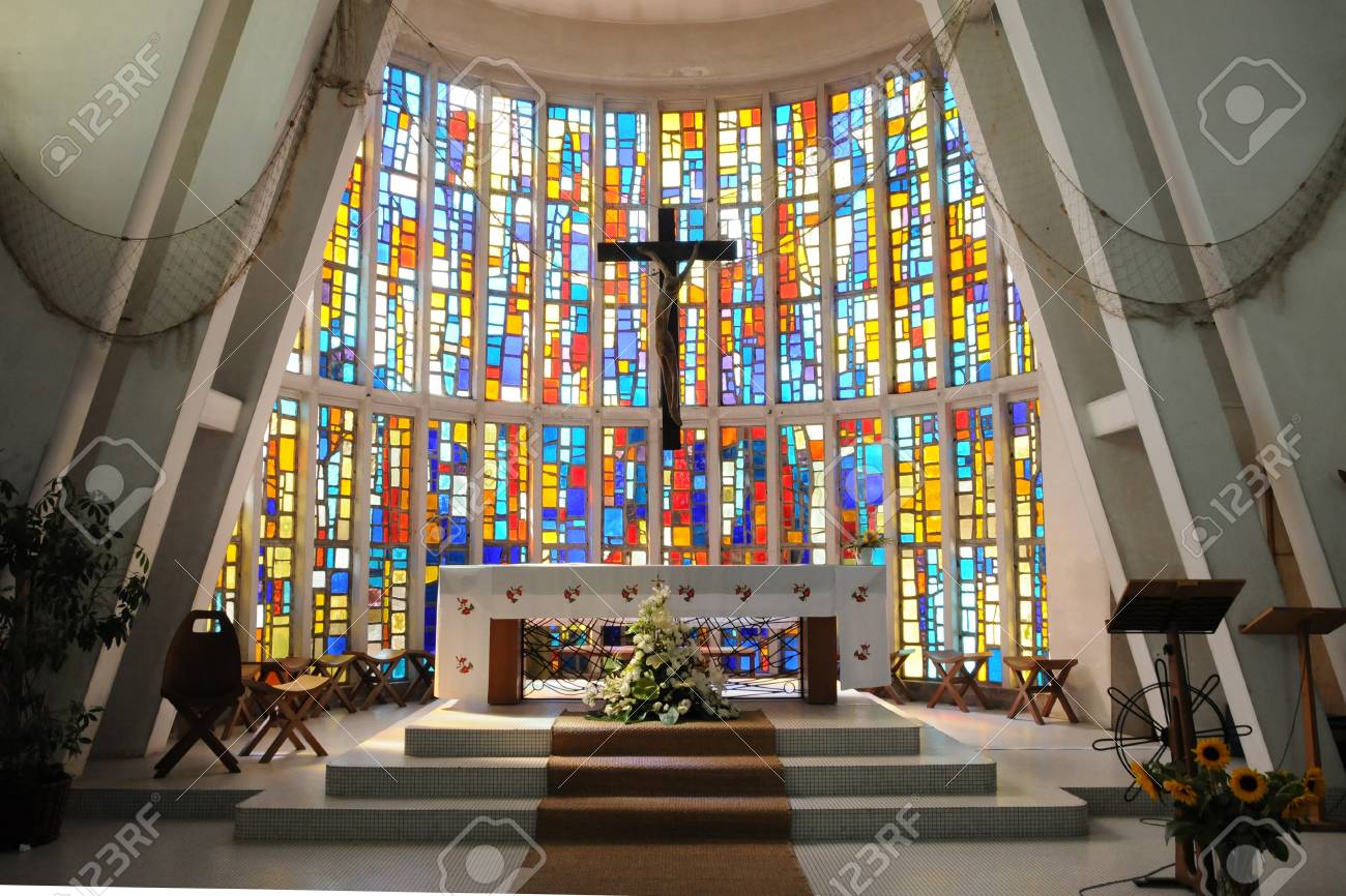 France The Modern Church Of Cap Ferret Stock Photo Picture And
